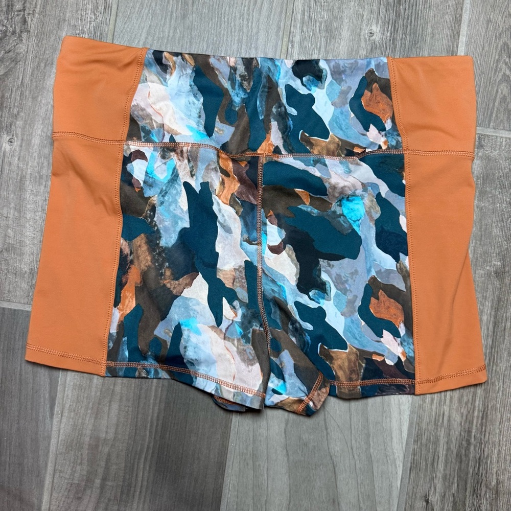 Fabletics high waisted swim shorts Multicolor Camouflage Gabriella size women 1X